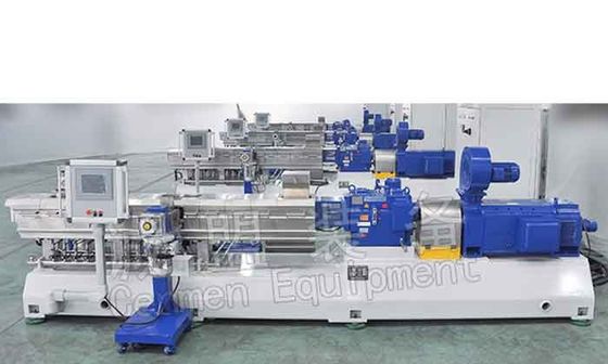 Output Tinggi Plastik Penggabungan Line Auto Conical Kembar Sekrup Extruder